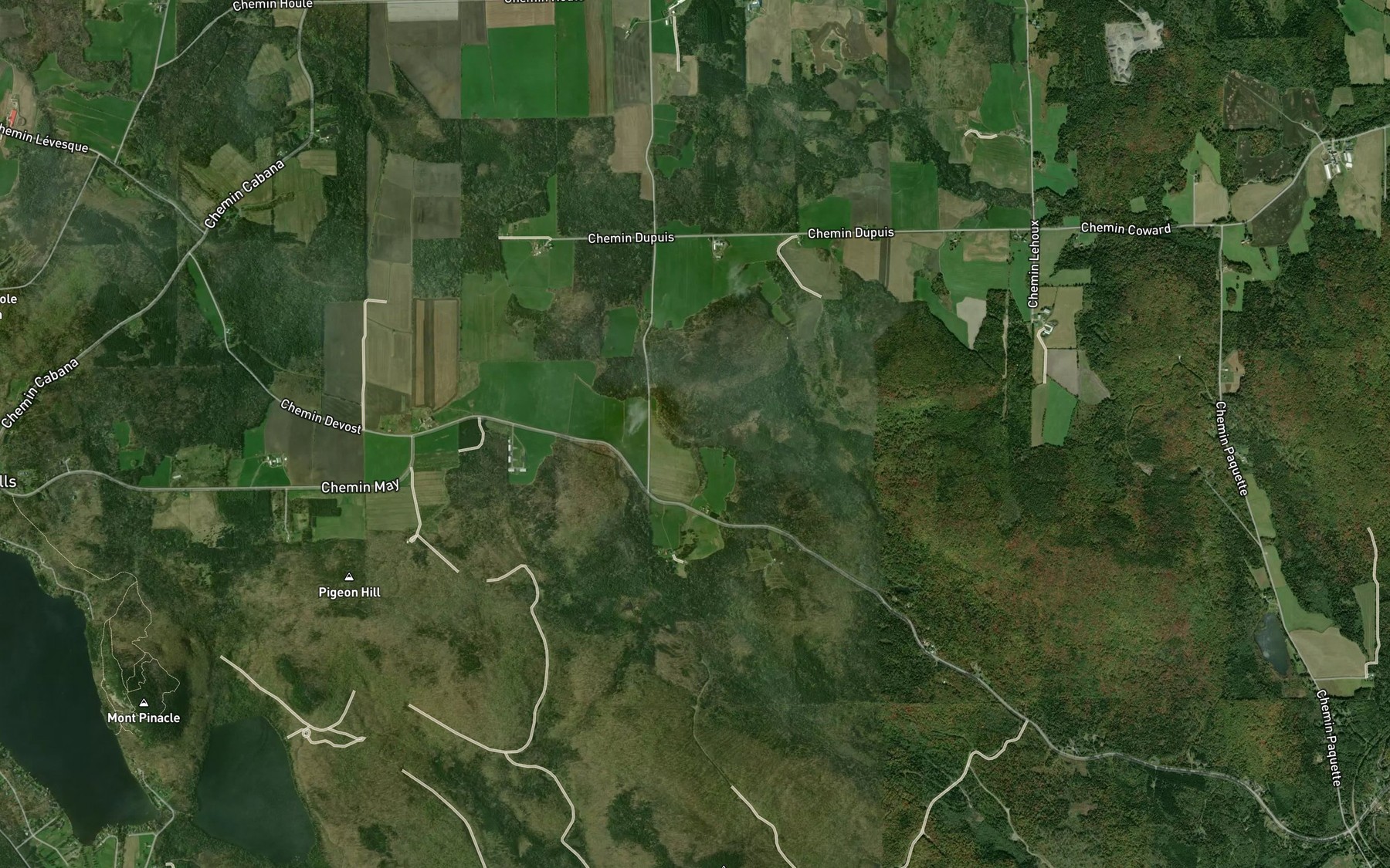 Satellite map of the Cours d'eau Sylvestre