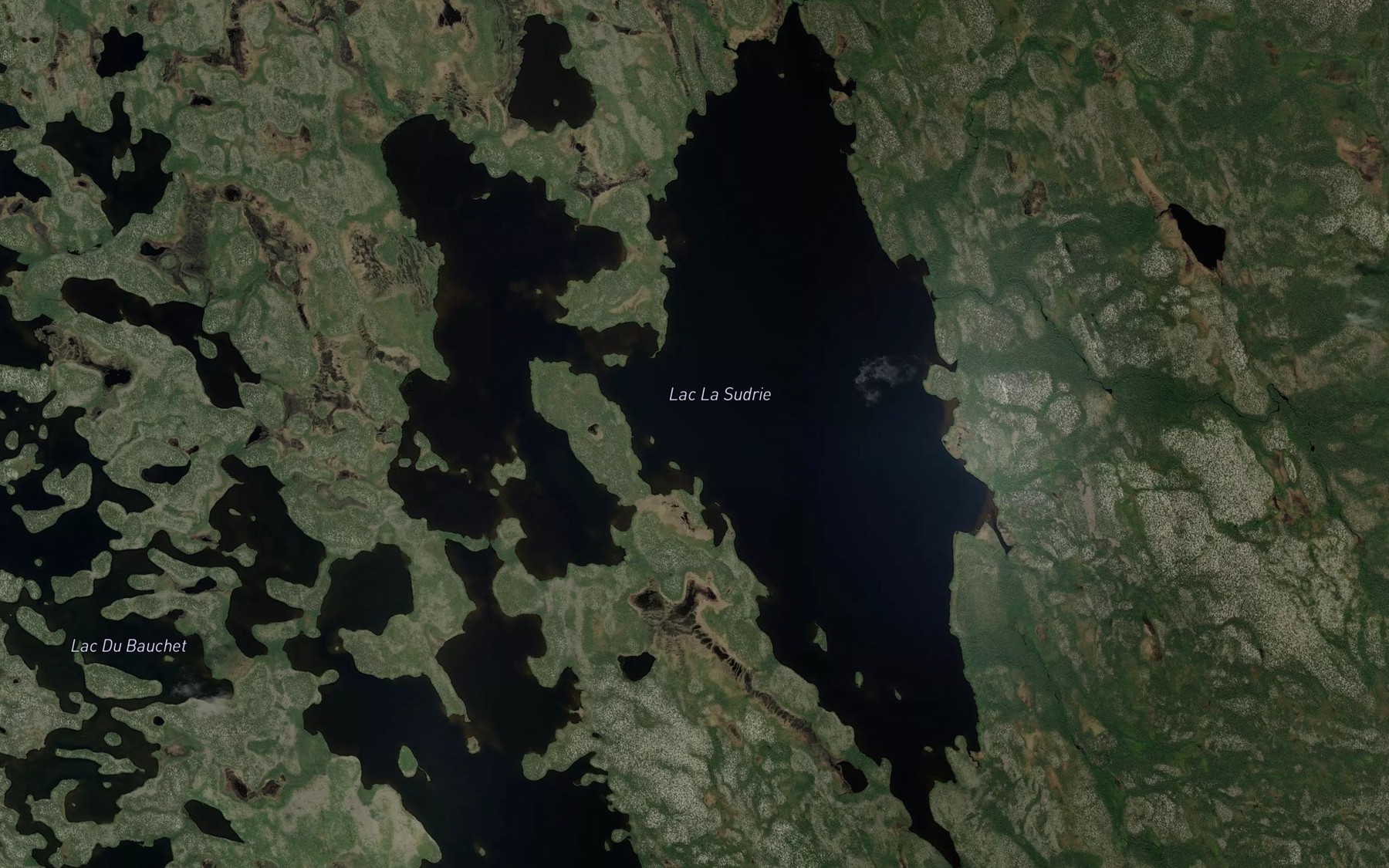 Satellite map of the Lac La Sudrie