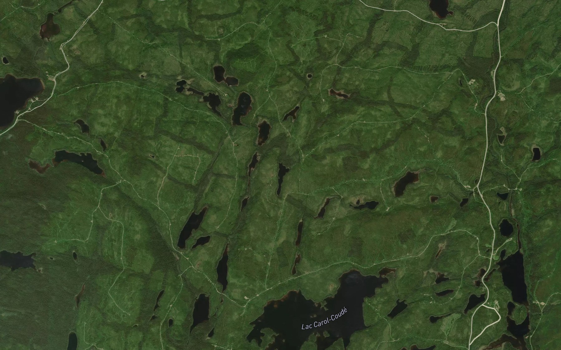 Satellite map of the Lac du Sepale
