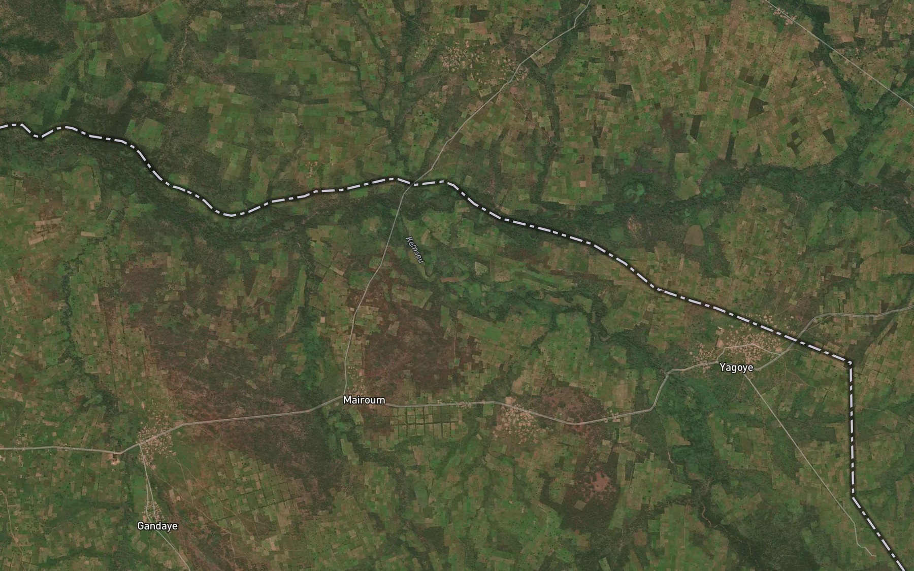 Satellite map of the Kouo