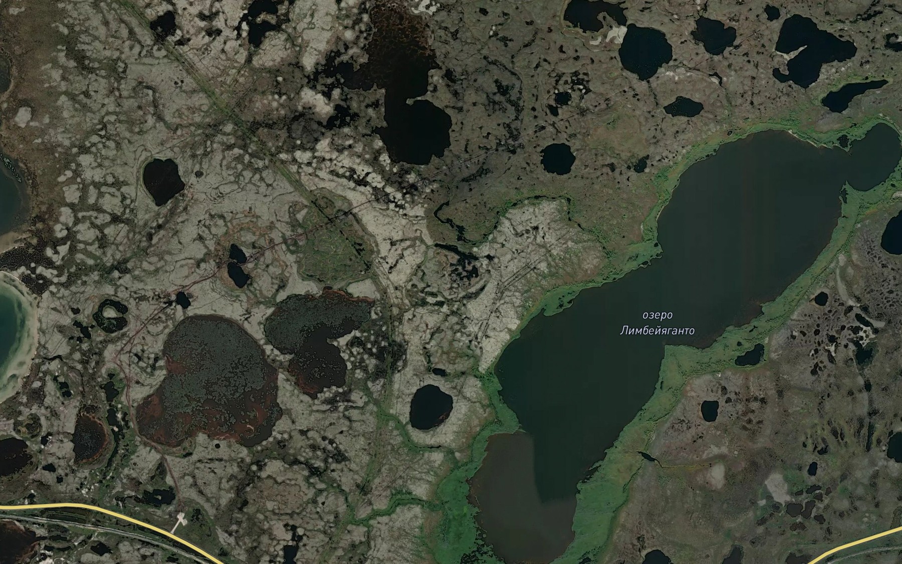 Satellite map of the Ozero Limbeyyaganto