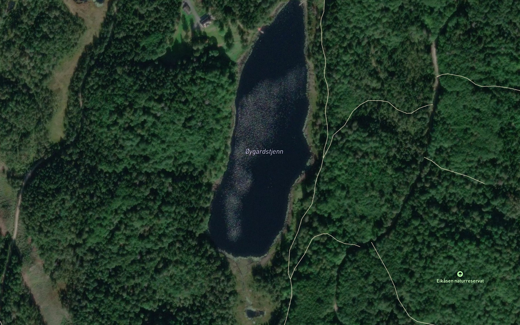 Satellite map of the Oygardstjern