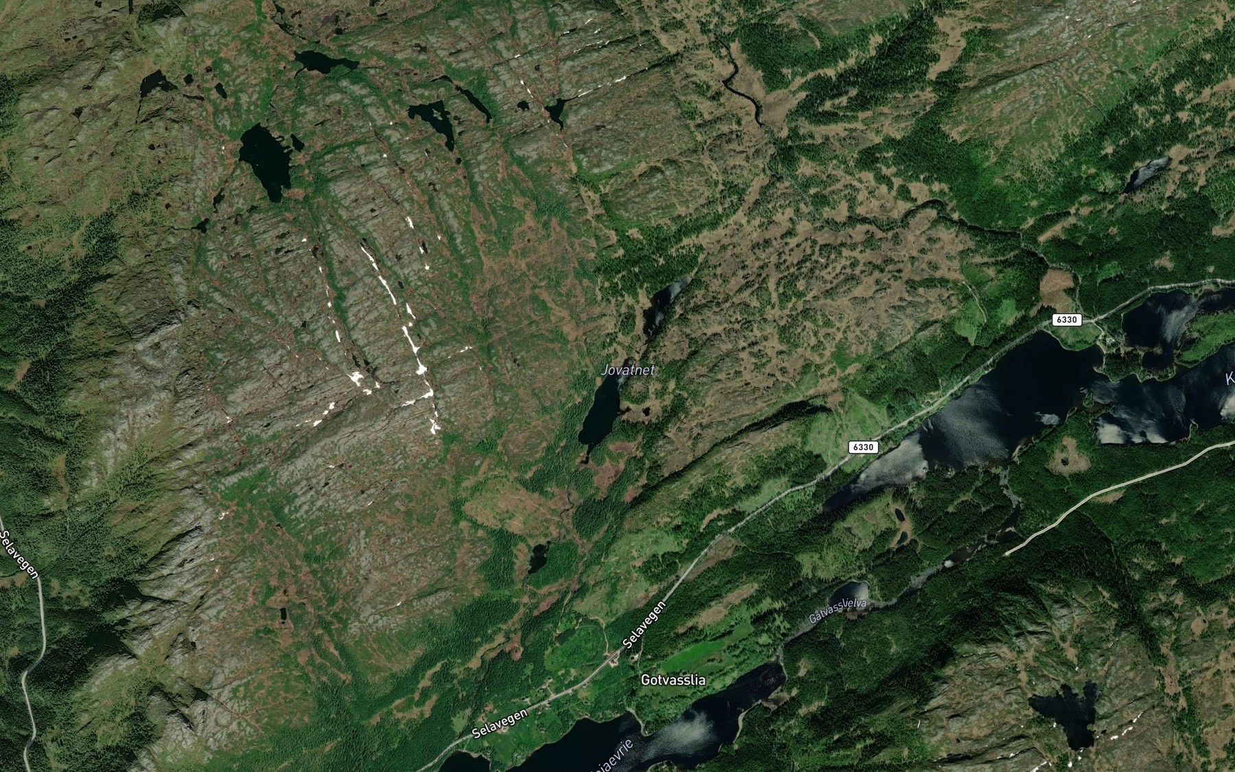Satellite map of the Jovatnet