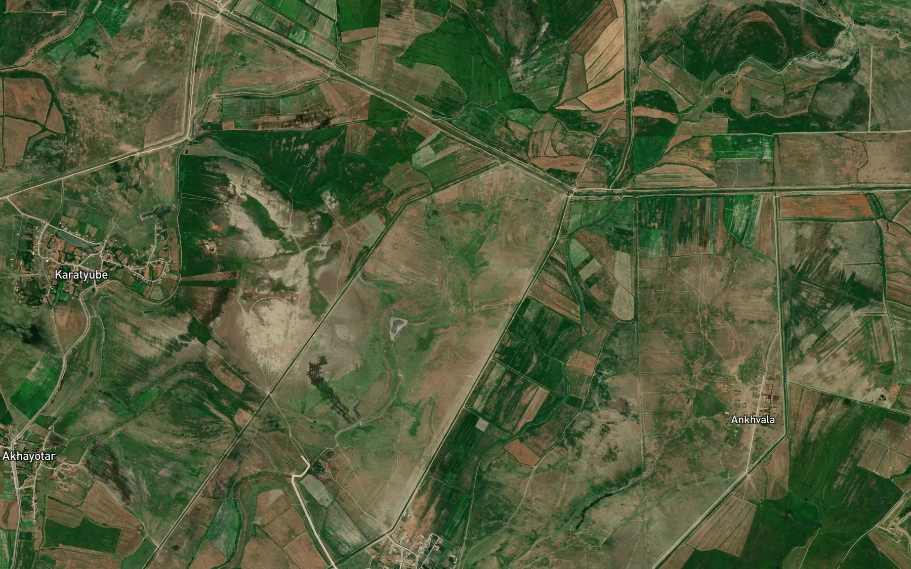 Satellite map of the Akhayotarskiy Kanal