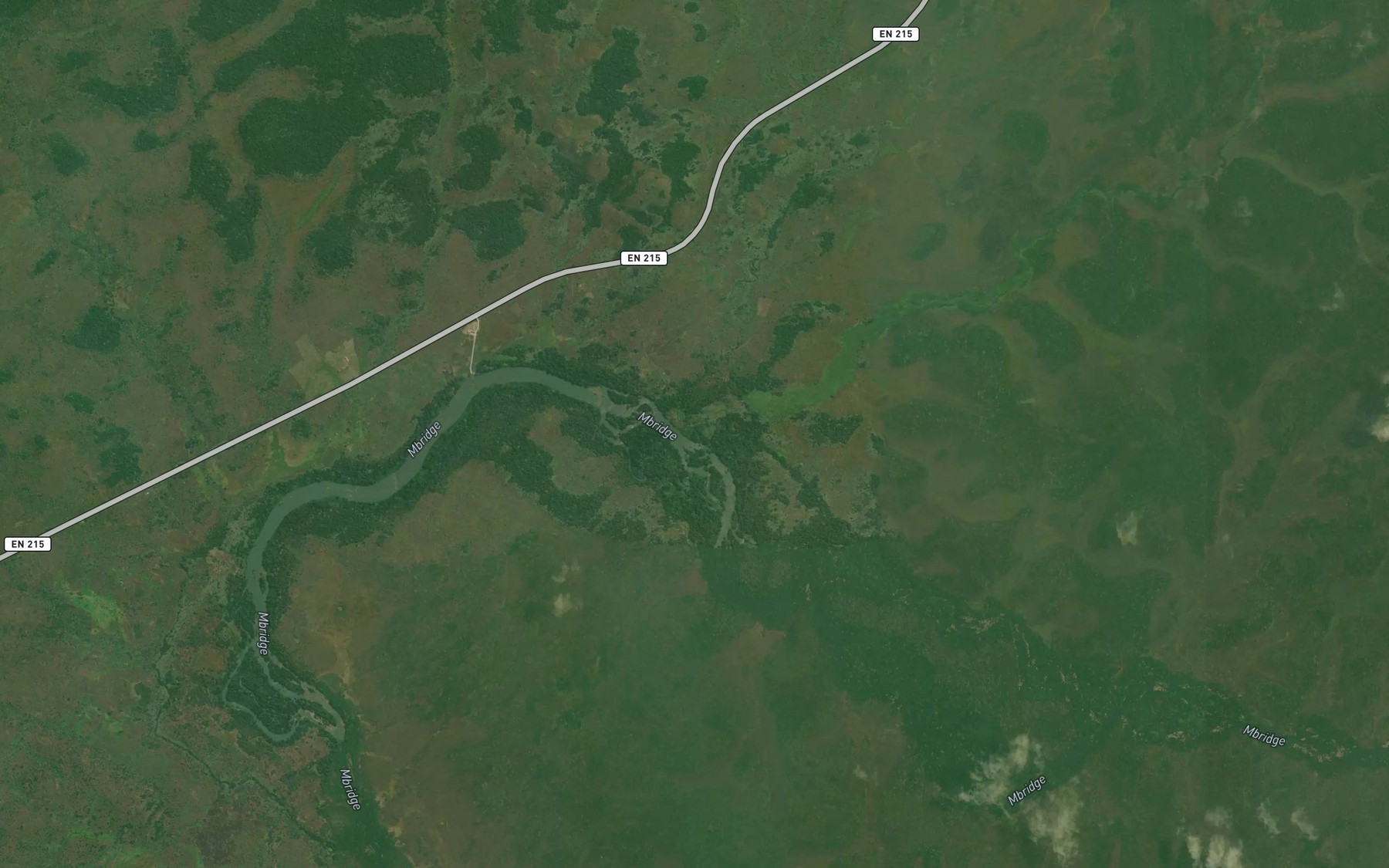 Satellite map of the Poca