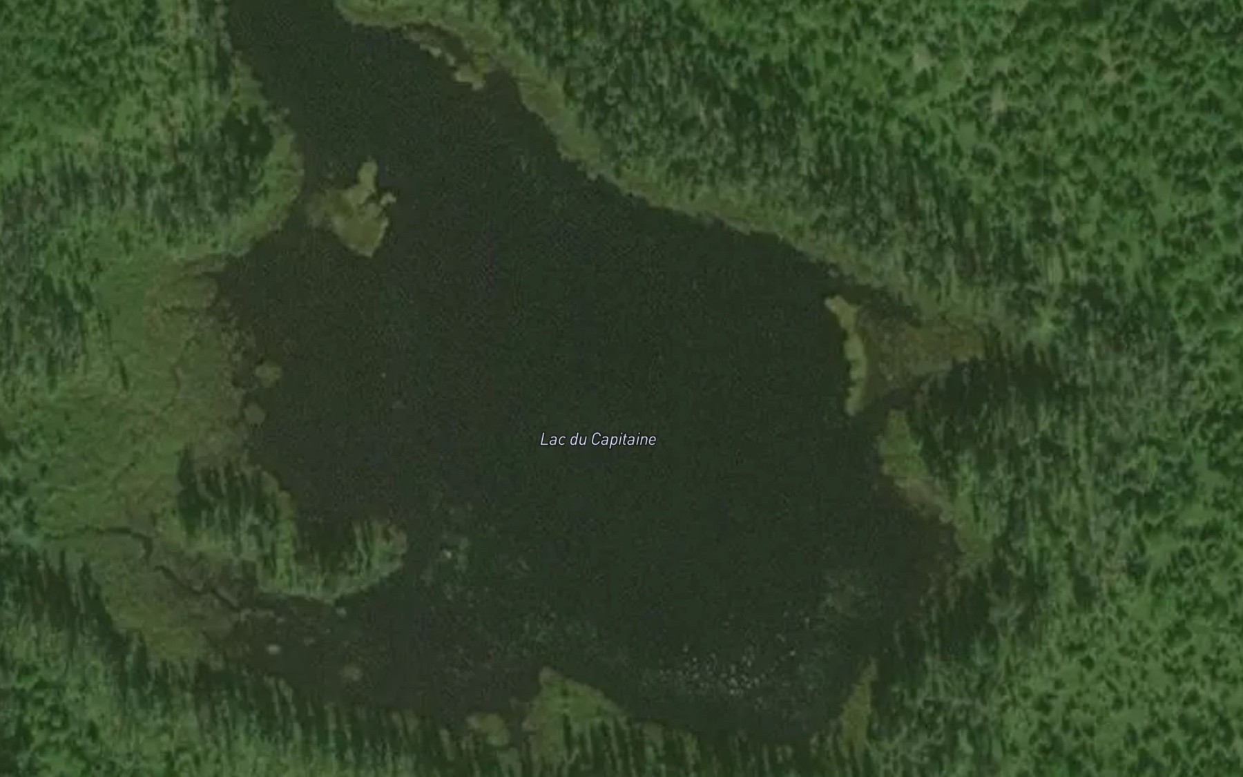 Satellite map of the Lac du Capitaine