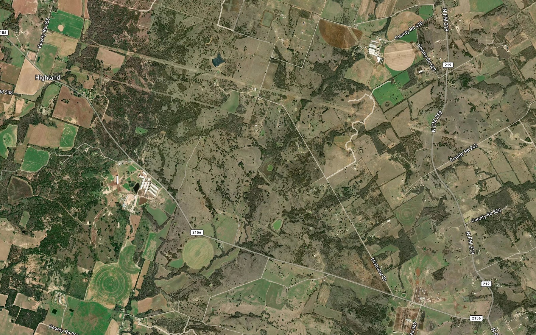 Satellite map of the Soil Conservation Service Site 10 Reservoir