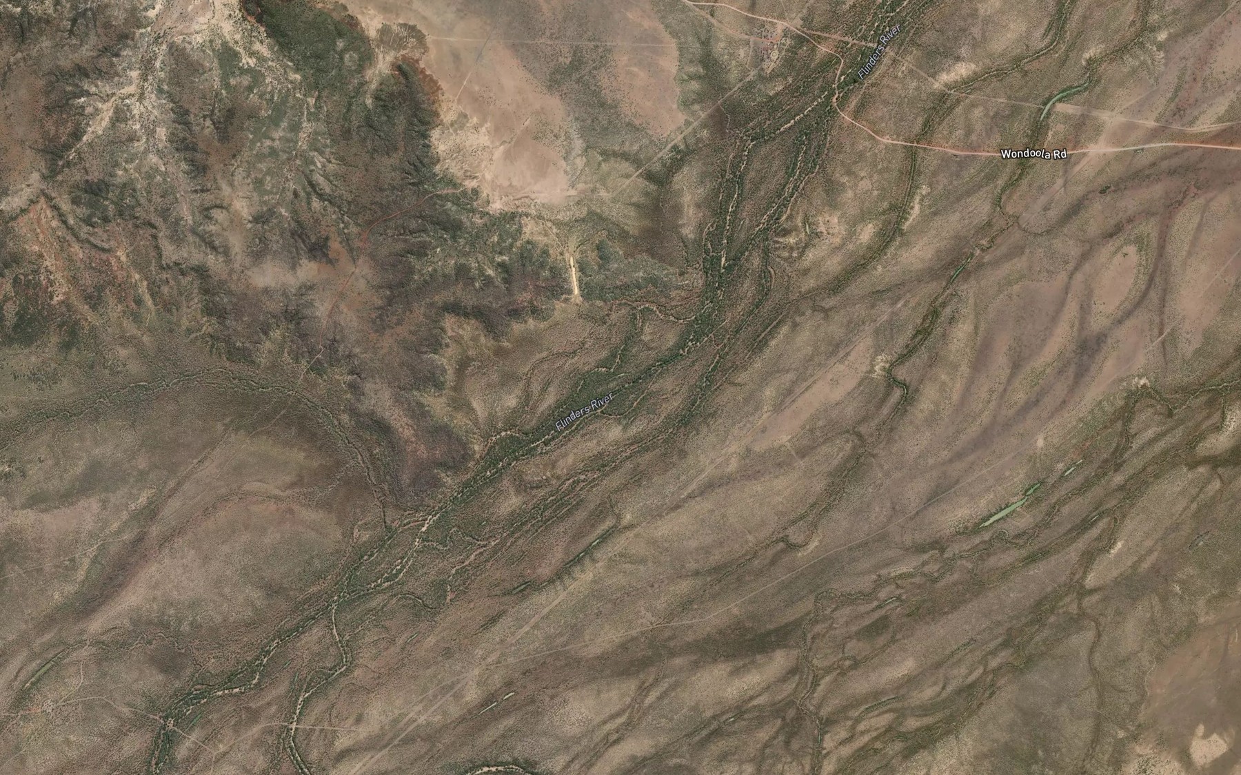 Satellite map of the Range Creek