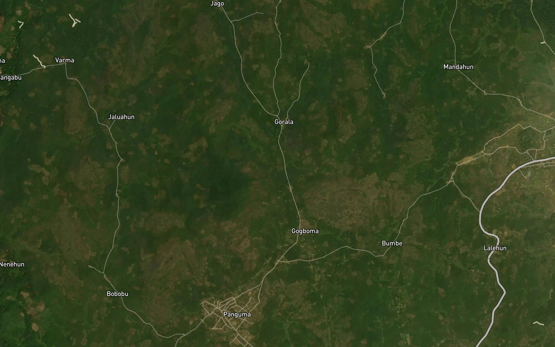 Satellite map of the Mandekeye