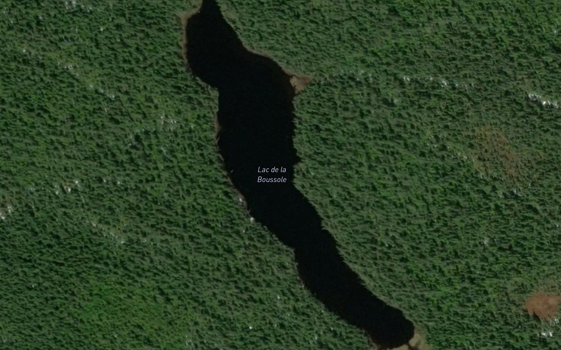 Satellite map of the Lac de la Boussole