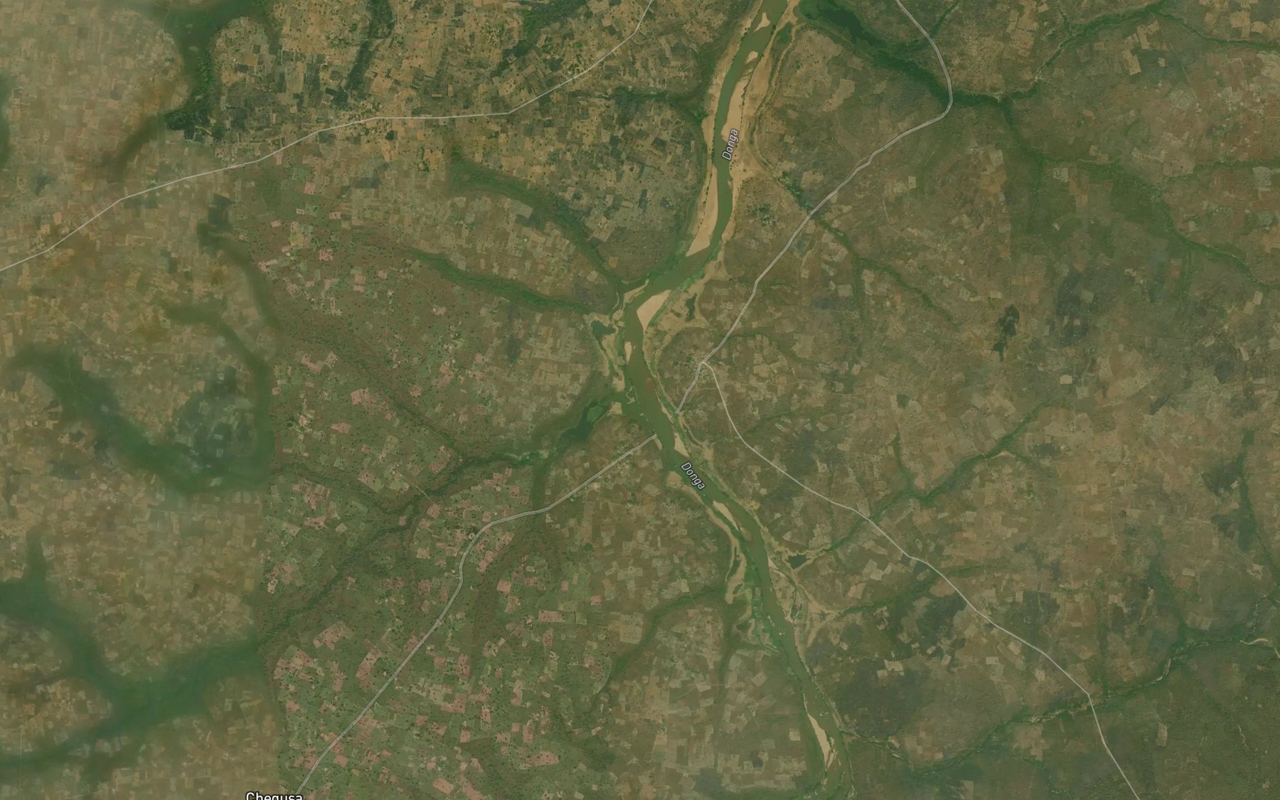 Satellite map of the River Uasoho