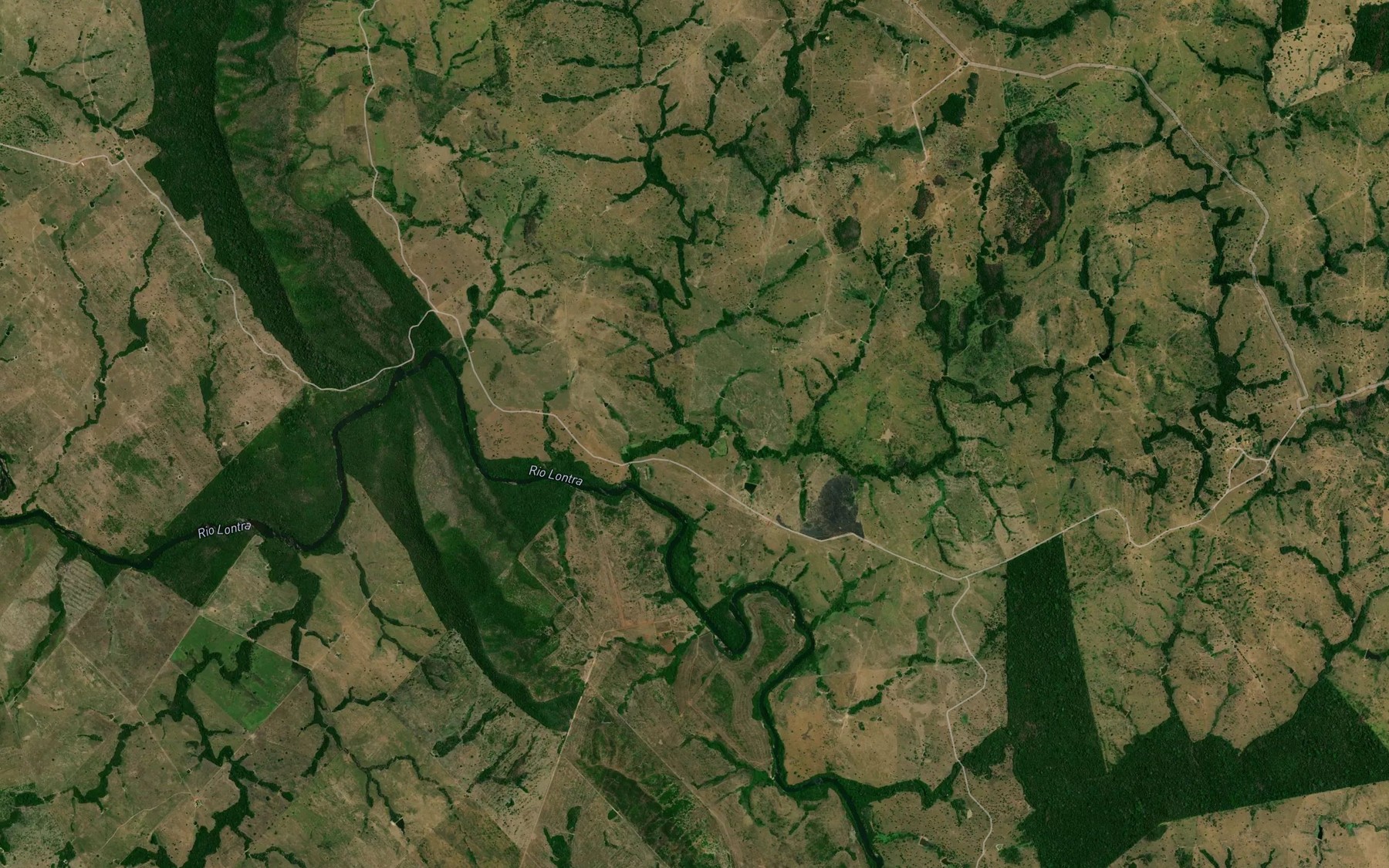 Satellite map of the Ribeirao Jacuzao