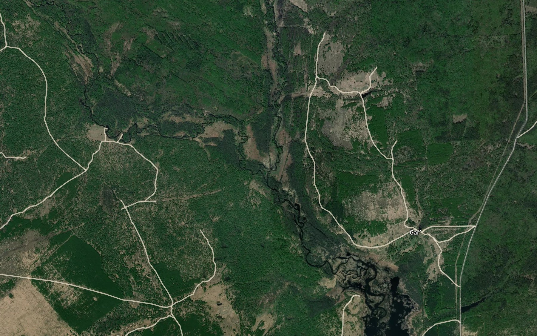 Satellite map of the Merdush