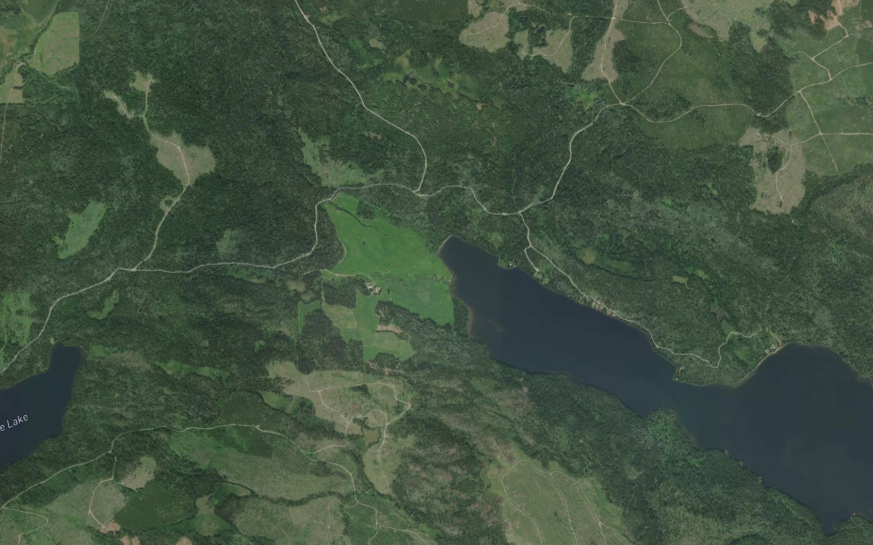 Satellite map of the First Creek
