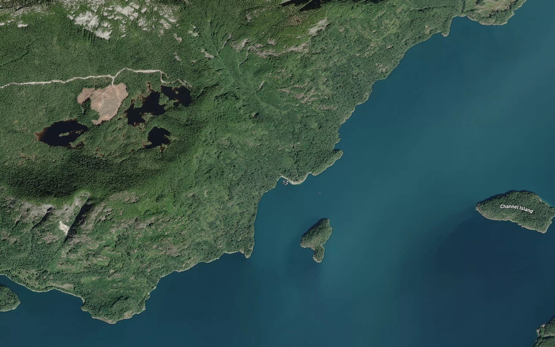 Satellite map of the Berg Creek