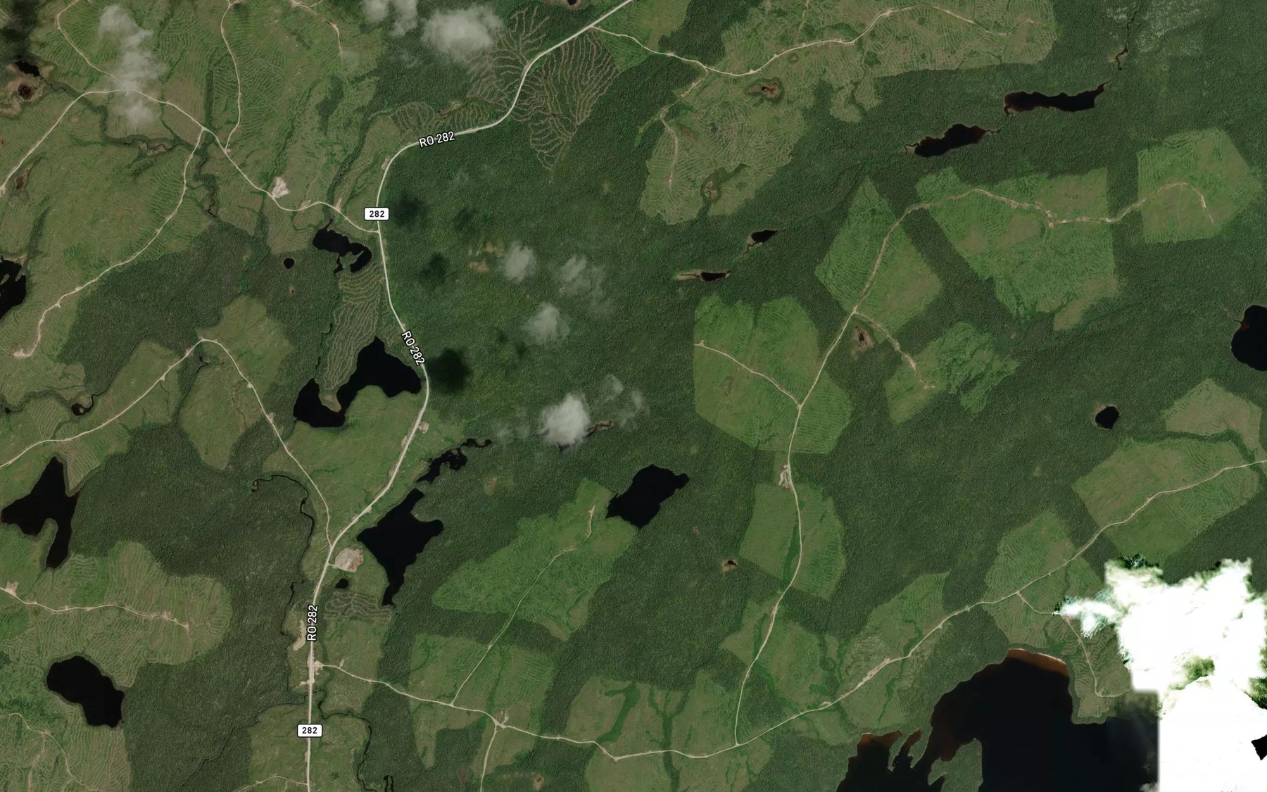 Satellite map of the Lac Calme