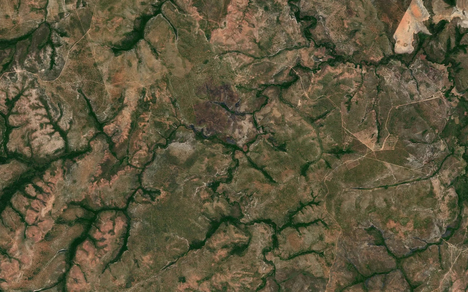 Satellite map of the Corrego Taquari