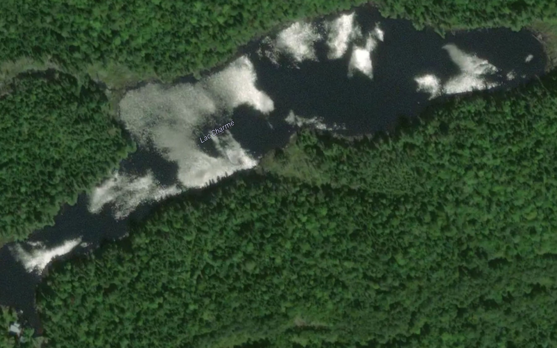 Satellite map of the Lac Charme