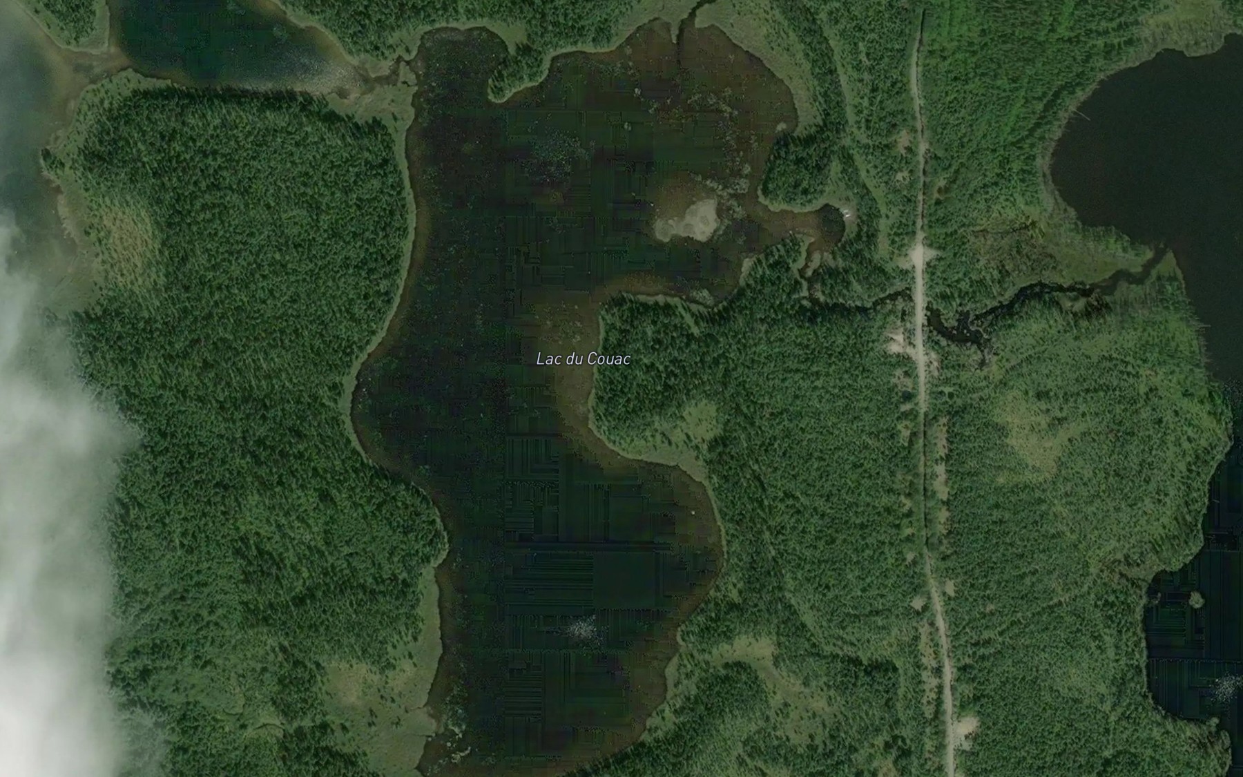 Satellite map of the Lac du Couac