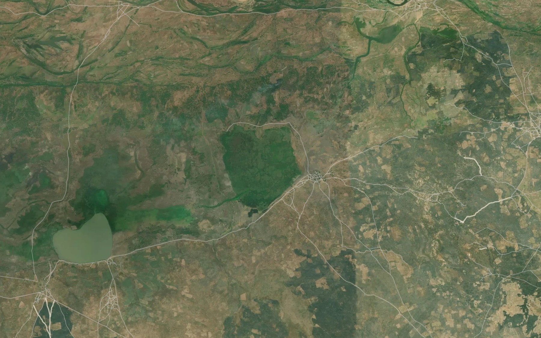 Satellite map of the Lakes Gorabemb