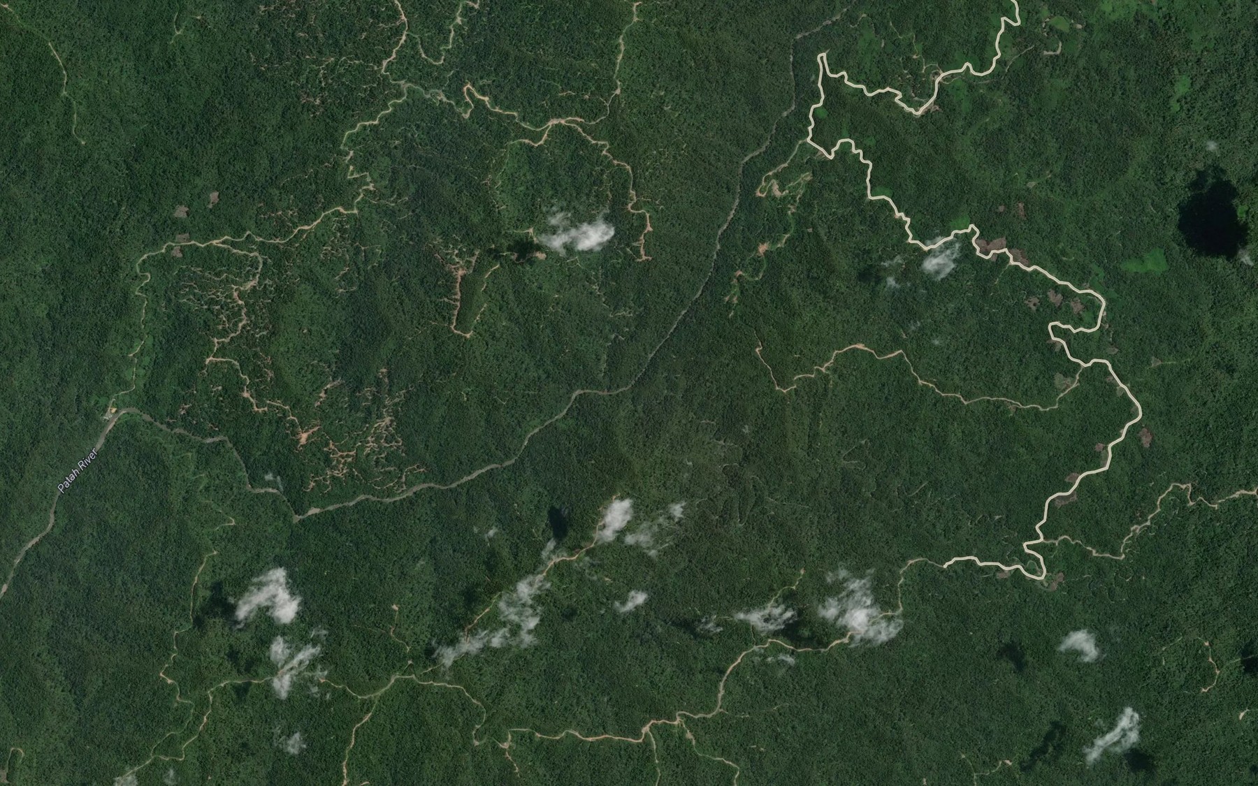 Satellite map of the Sungai Bioh