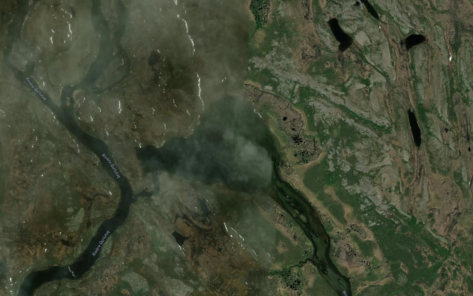 Satellite map of the Lac Maujarjuaq