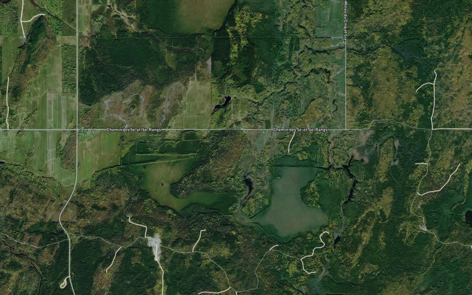 Satellite map of the Branche Lemieux