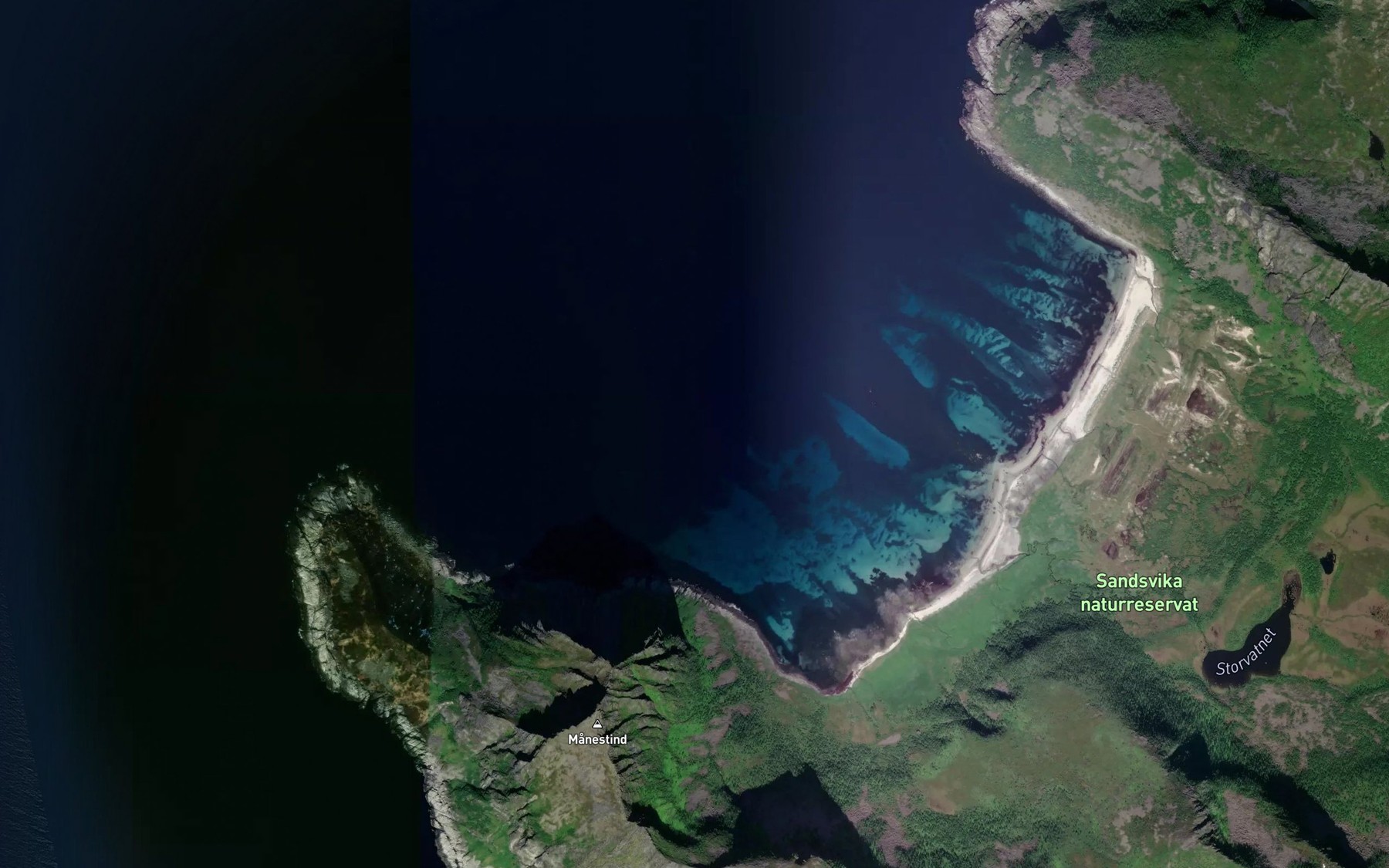 Satellite map of the Erikbaen