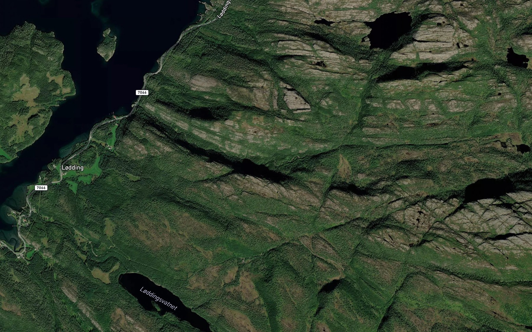 Satellite map of the Skakanovelva