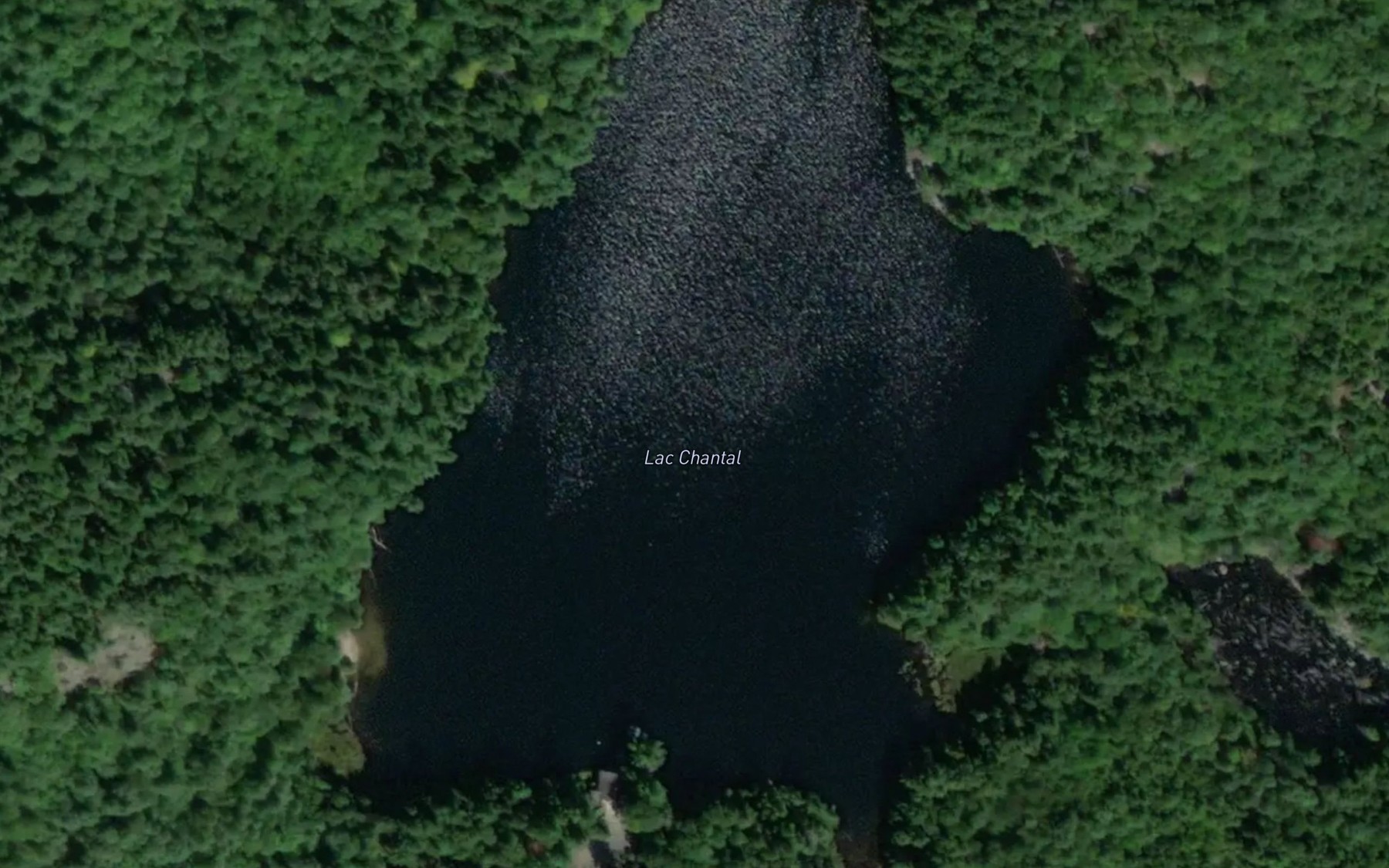 Satellite map of the Lac Chantal