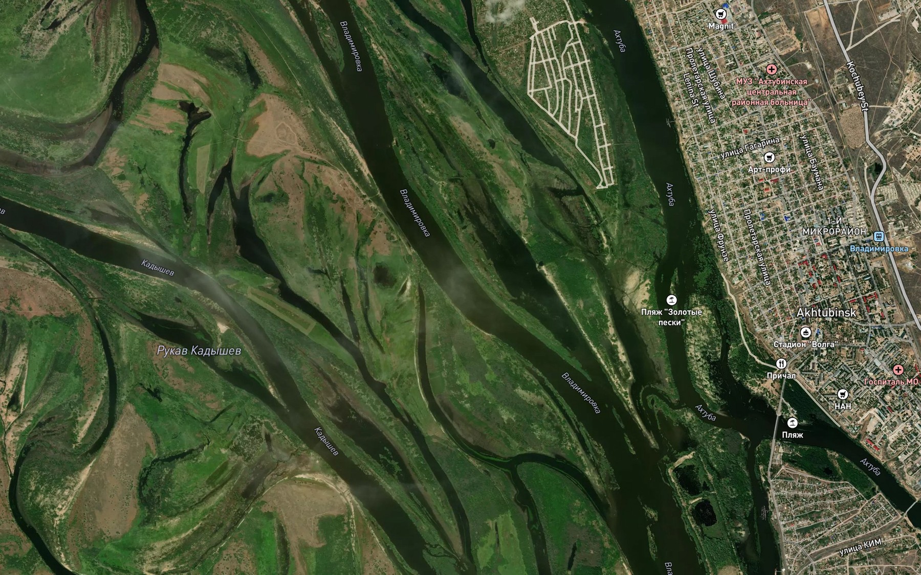 Satellite map of the Vladimirovka
