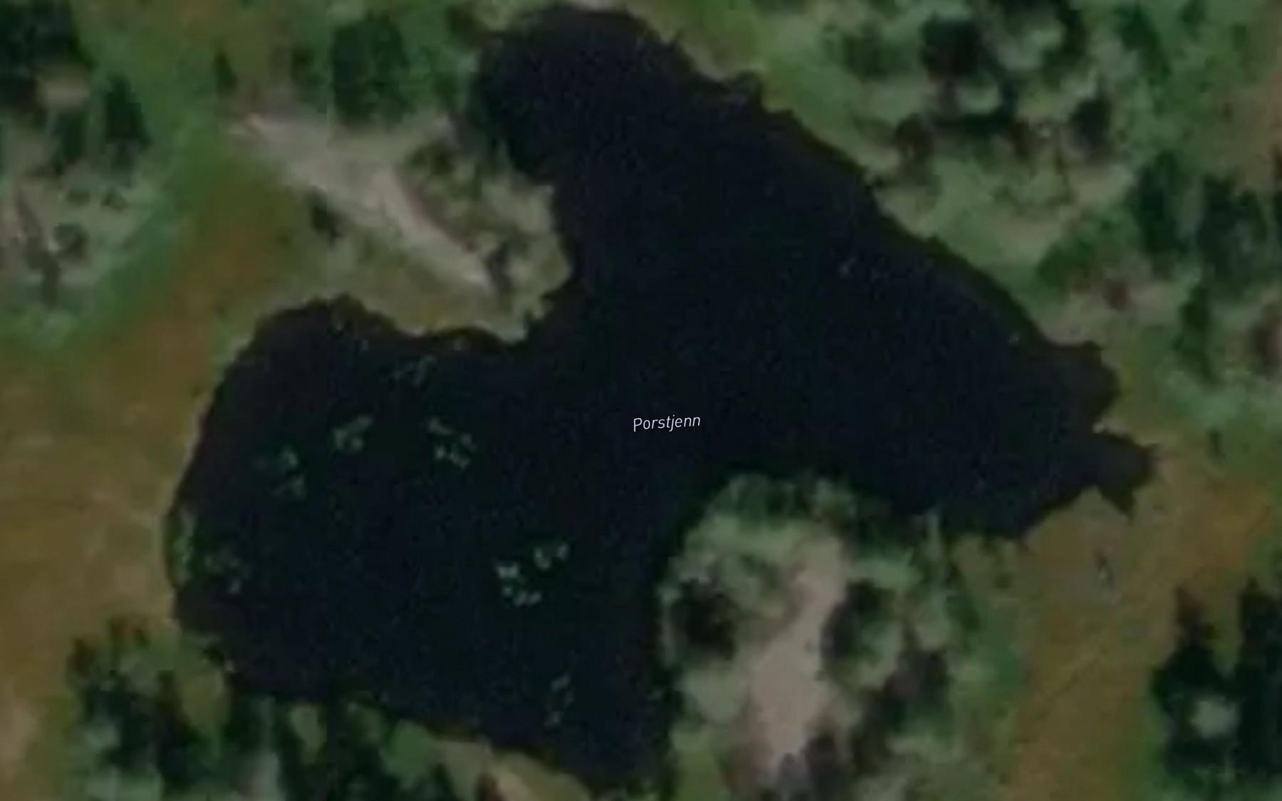 Satellite map of the Porstjenn
