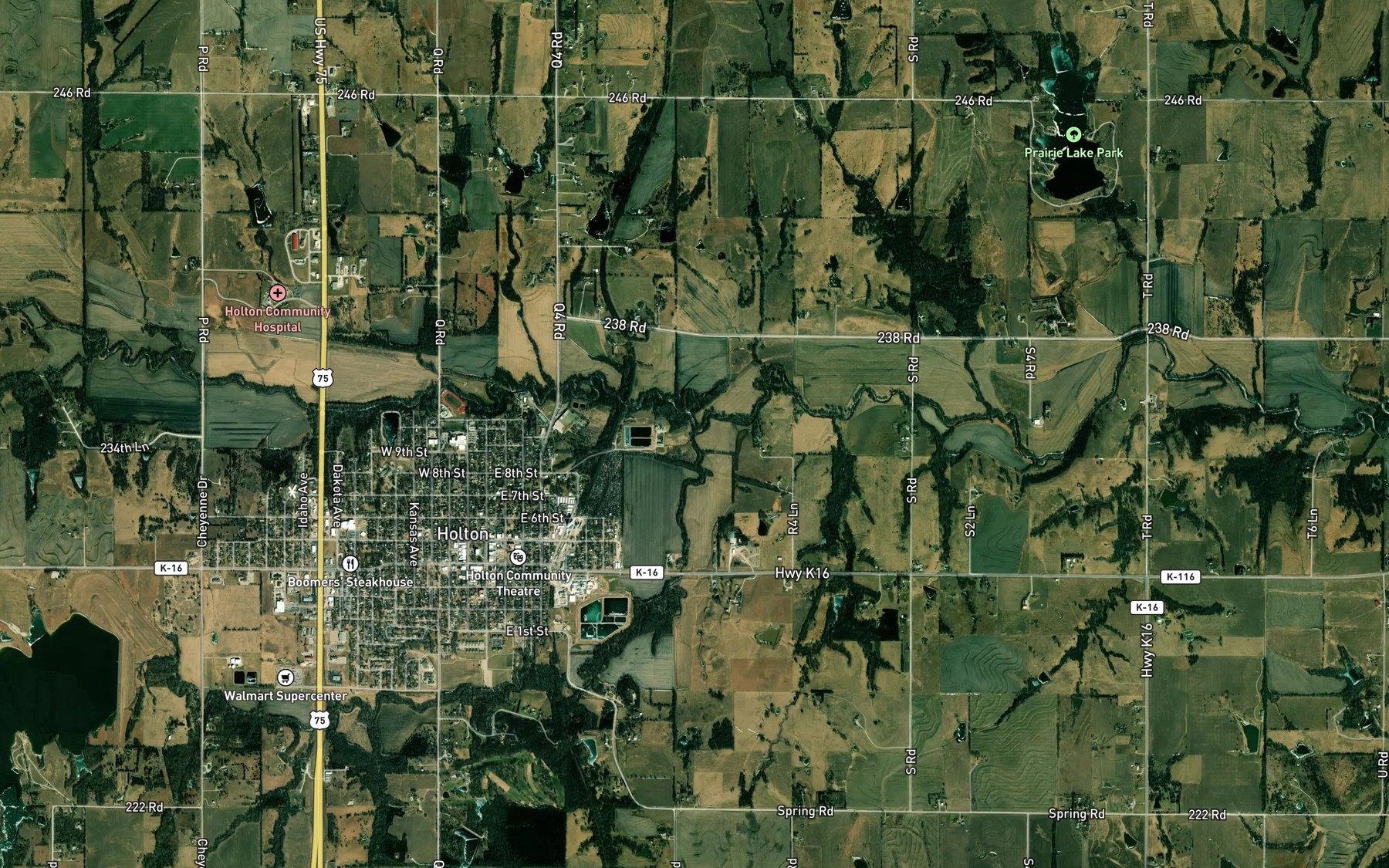Satellite map of the Banner Creek
