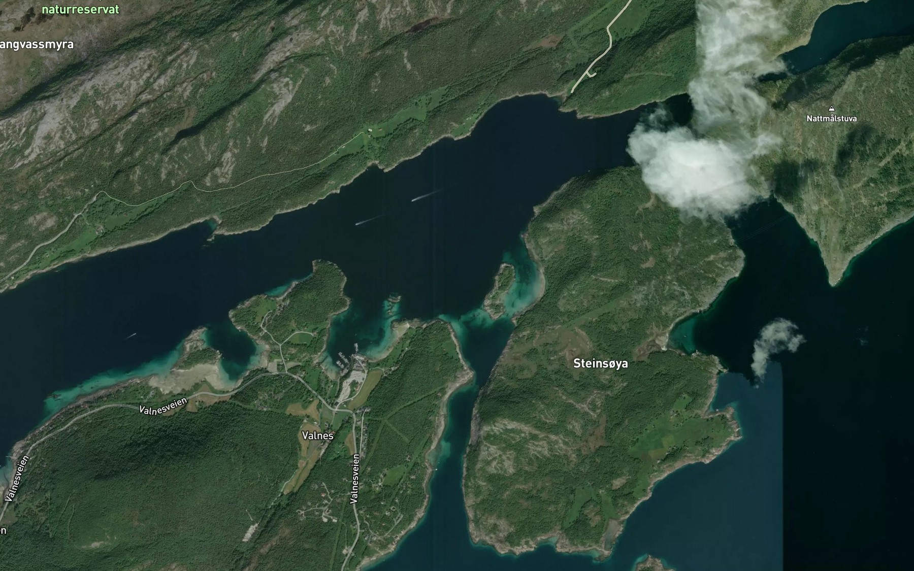 Satellite map of the Staurvika