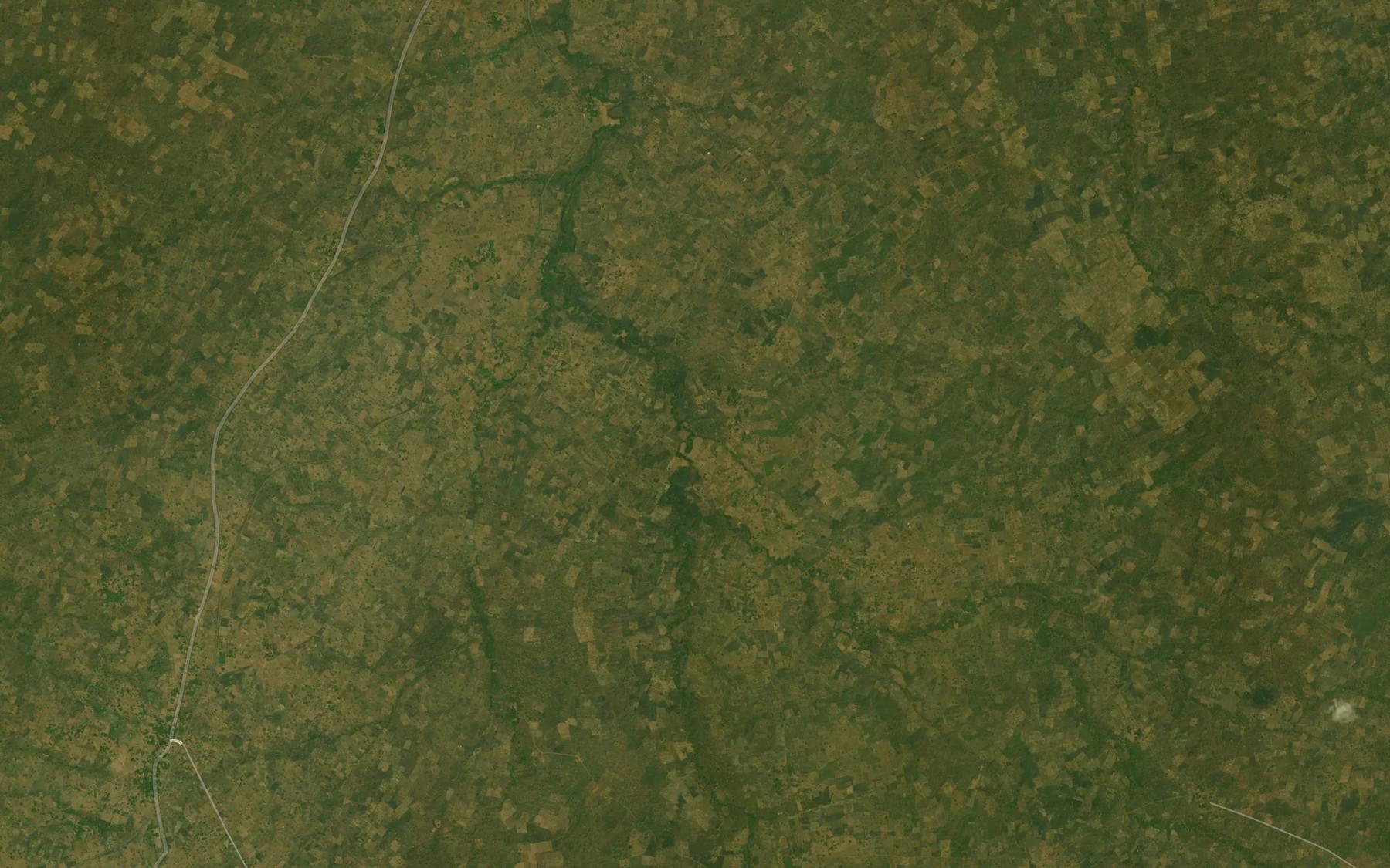 Satellite map of the River Achaku