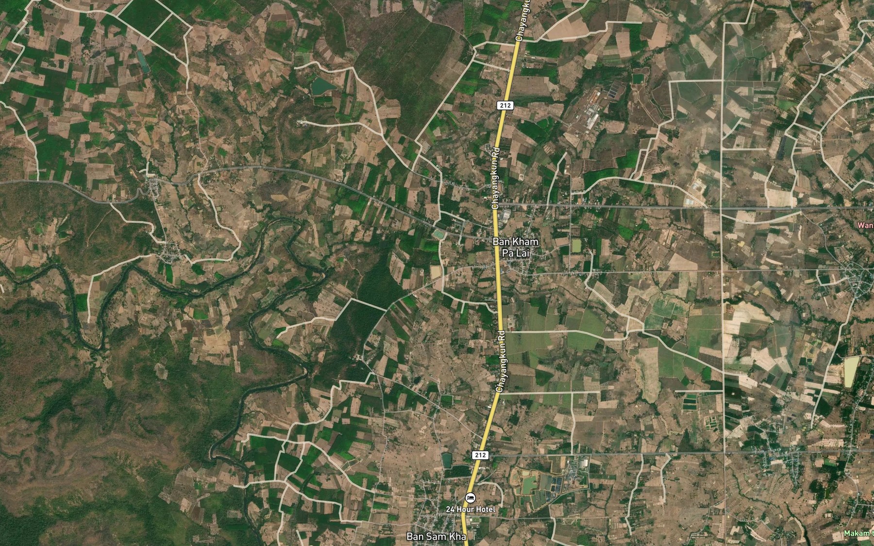 Satellite map of the Nong Phue Dong