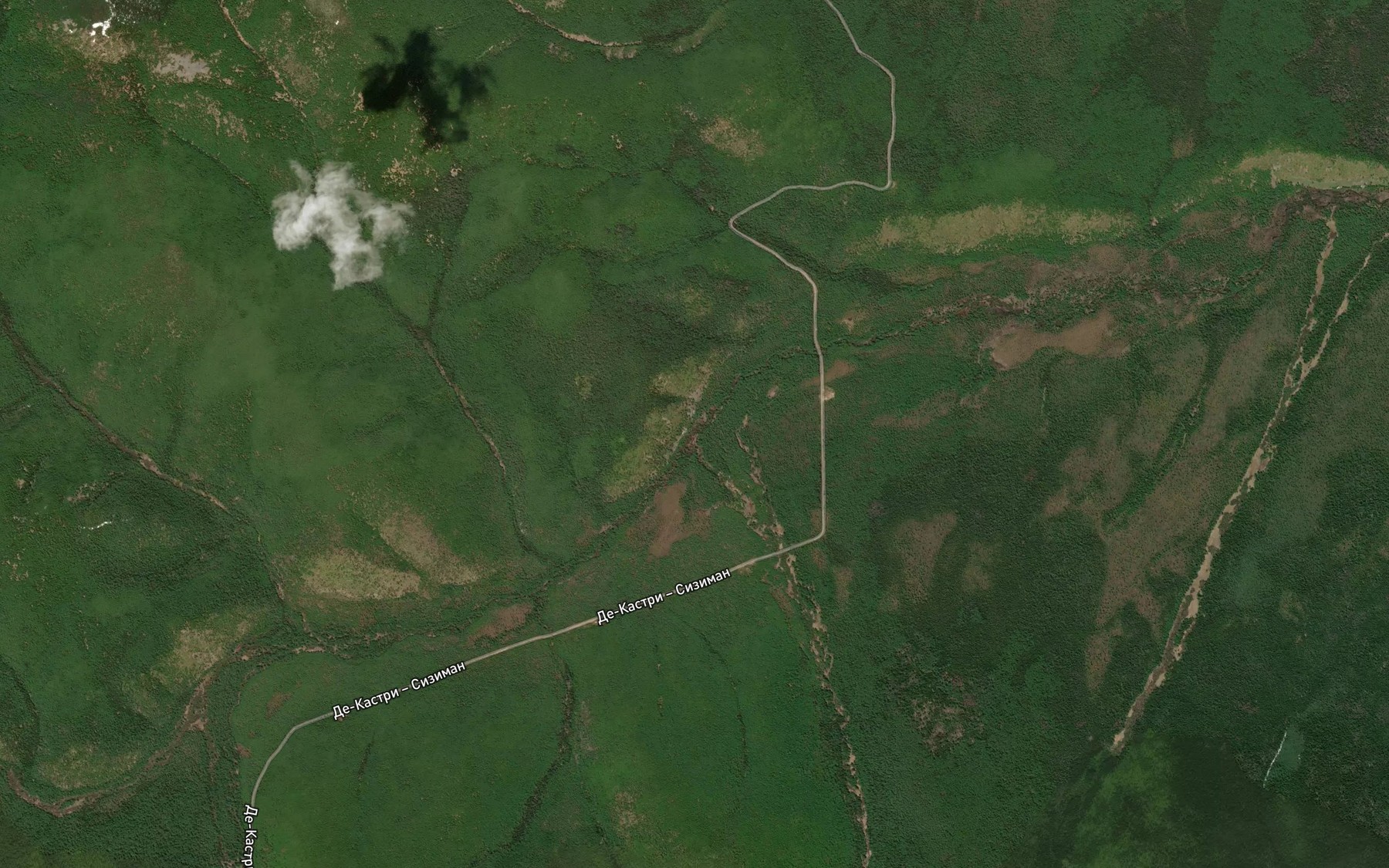 Satellite map of the Snezhnyy
