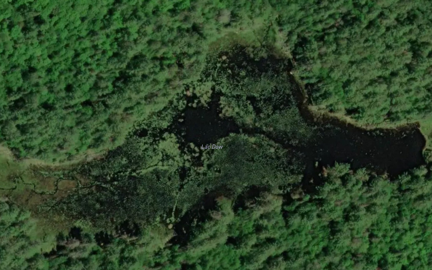 Satellite map of the Lac Dow