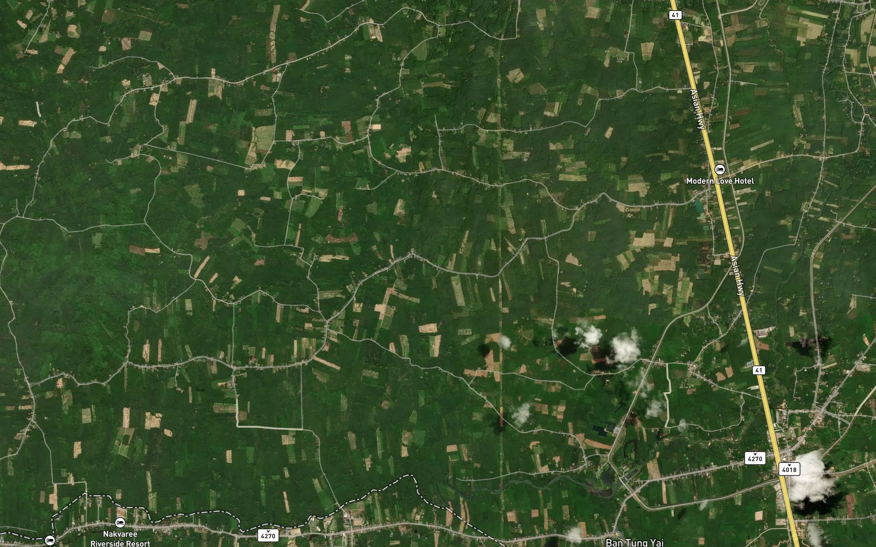 Satellite map of the Sa Nam Huai Kuan