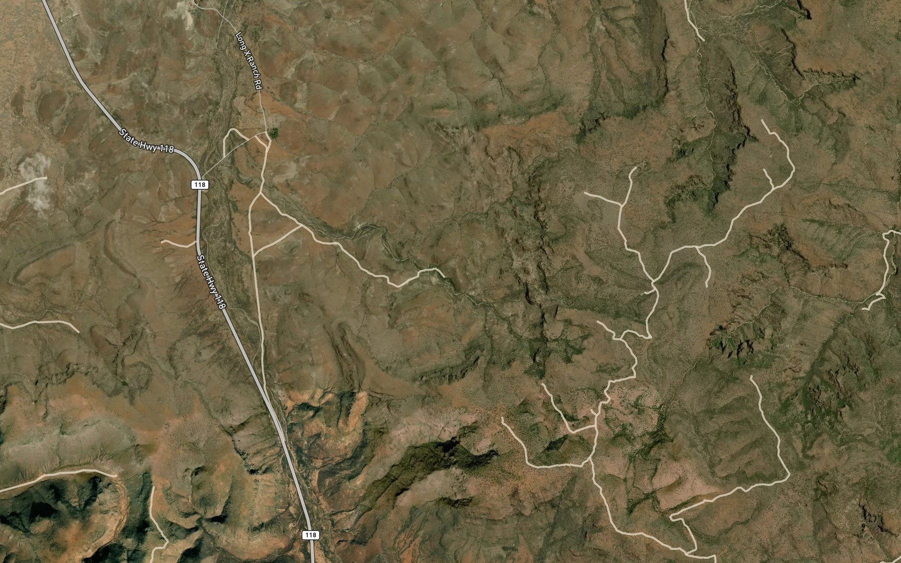 Satellite map of the Hawthicket Spring