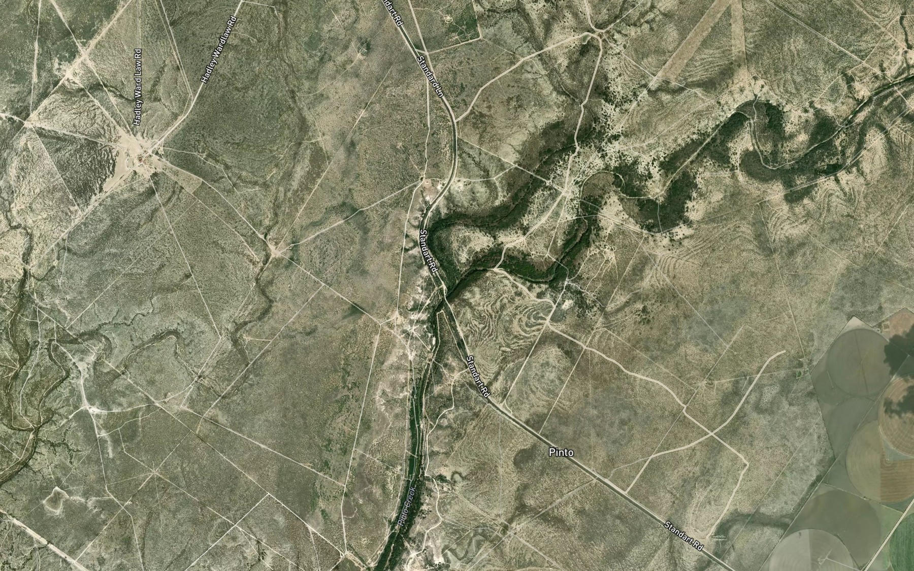 Satellite map of the Perdido Creek