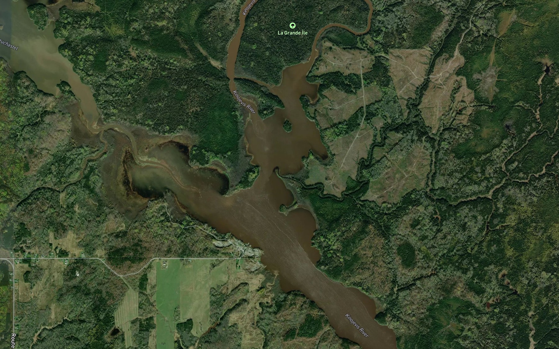 Satellite map of the Ruisseau Carriere