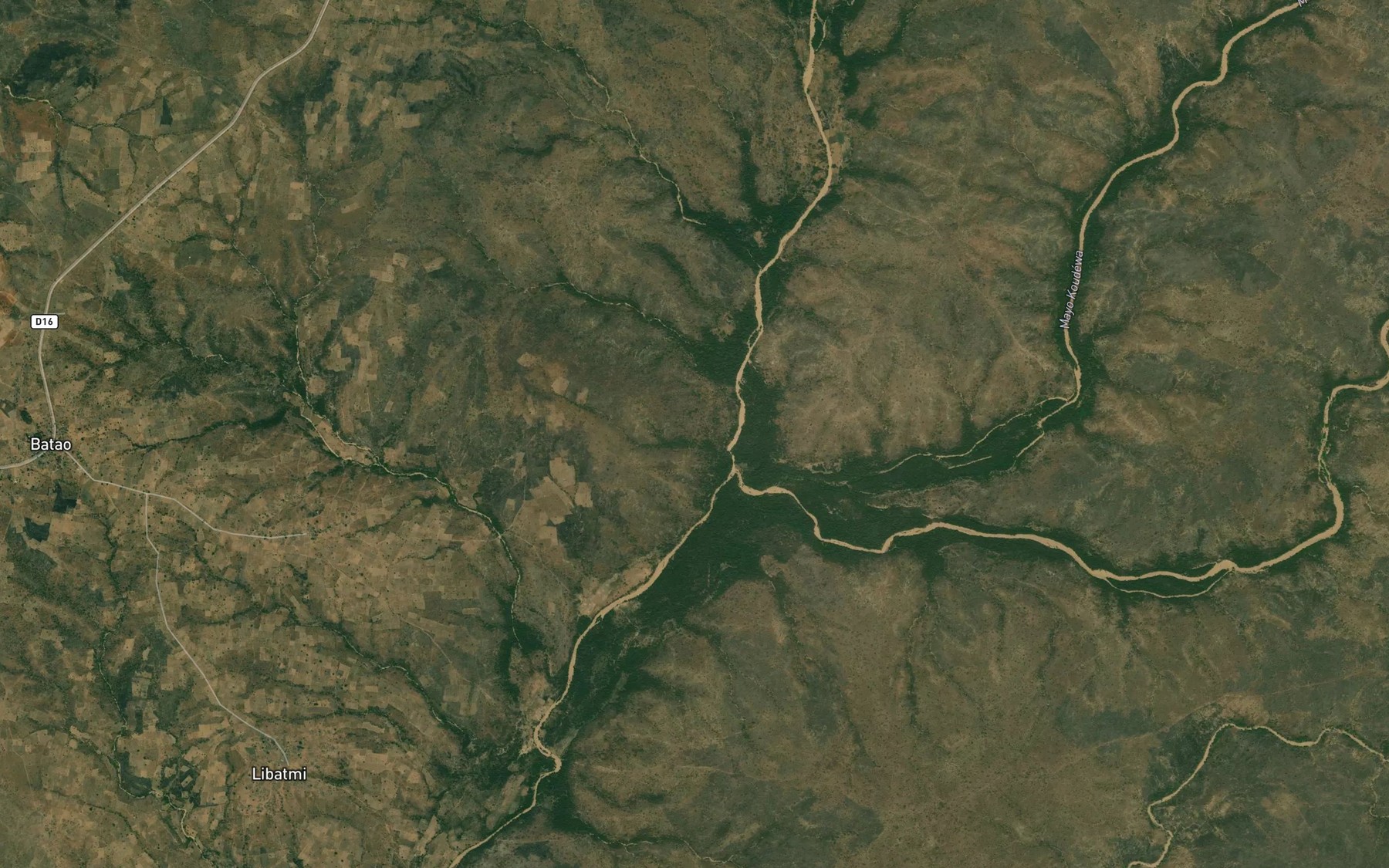 Satellite map of the Mayo Niwao