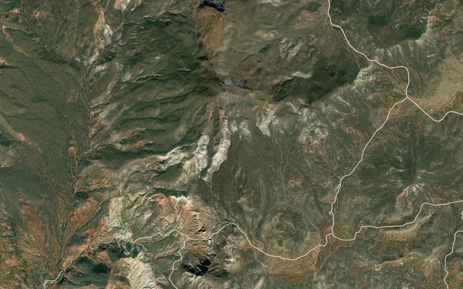 Satellite map of the Alkaline Seep
