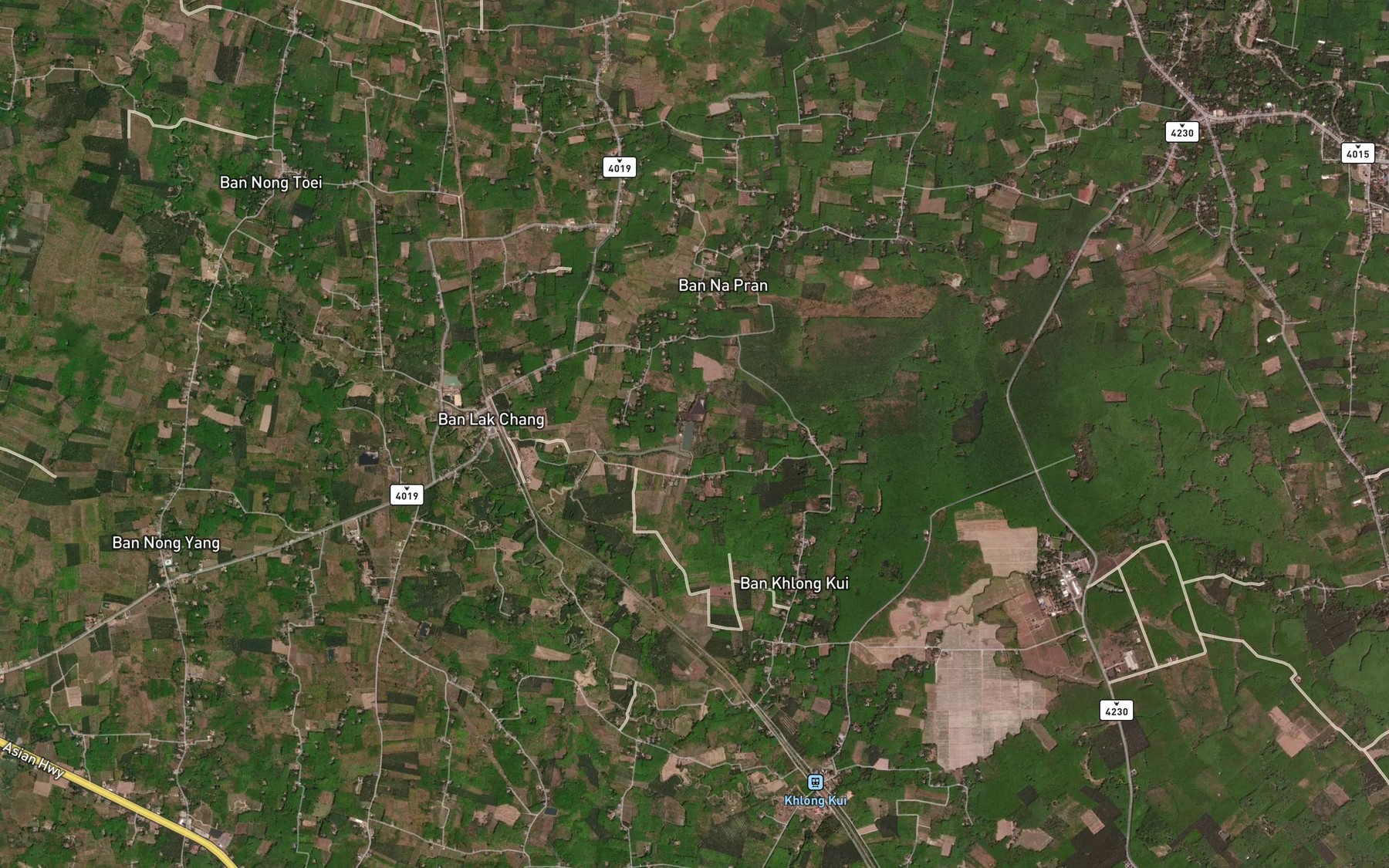 Satellite map of the Nong Phru Khai Tao