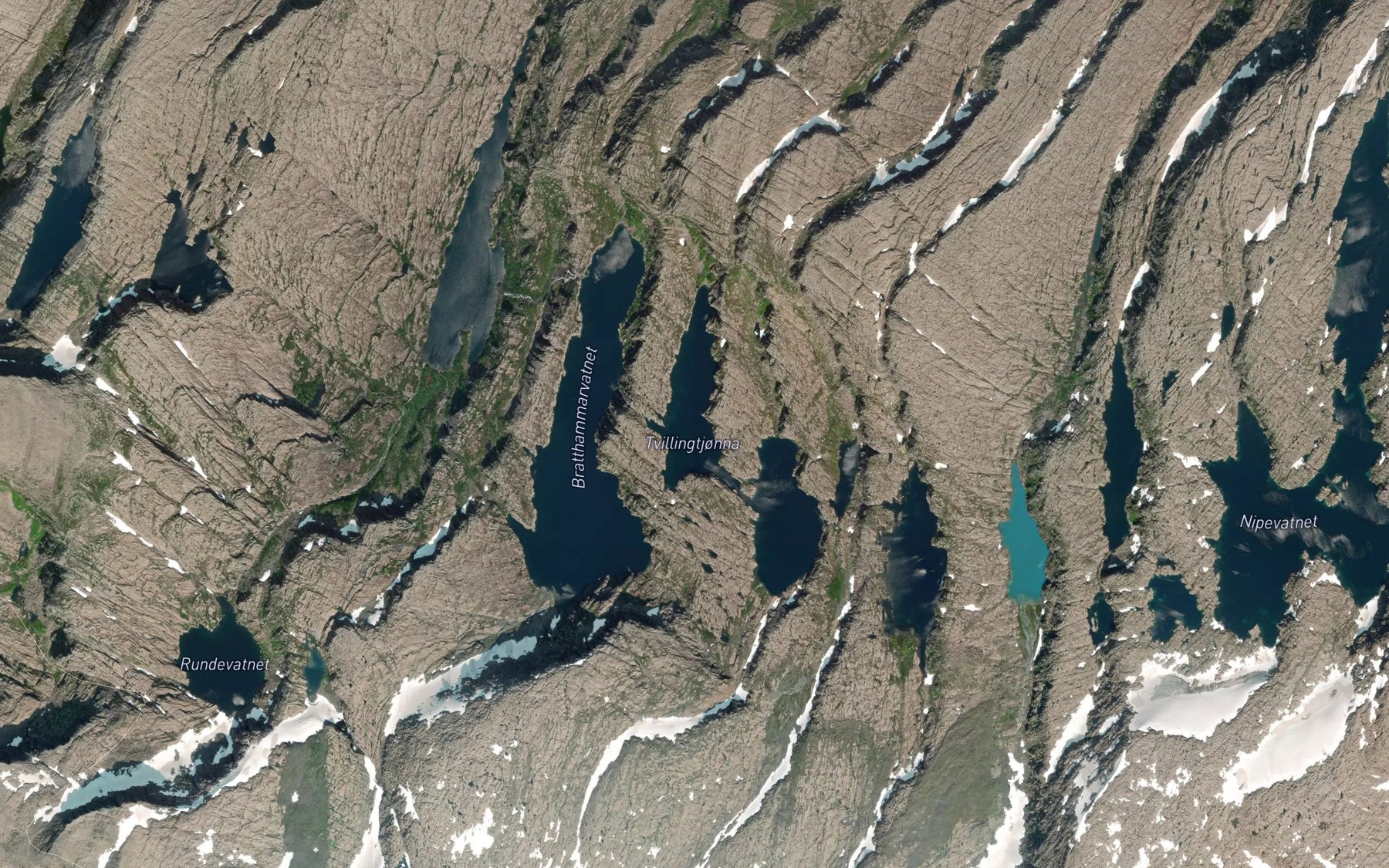 Satellite map of the Tvillingtjonna