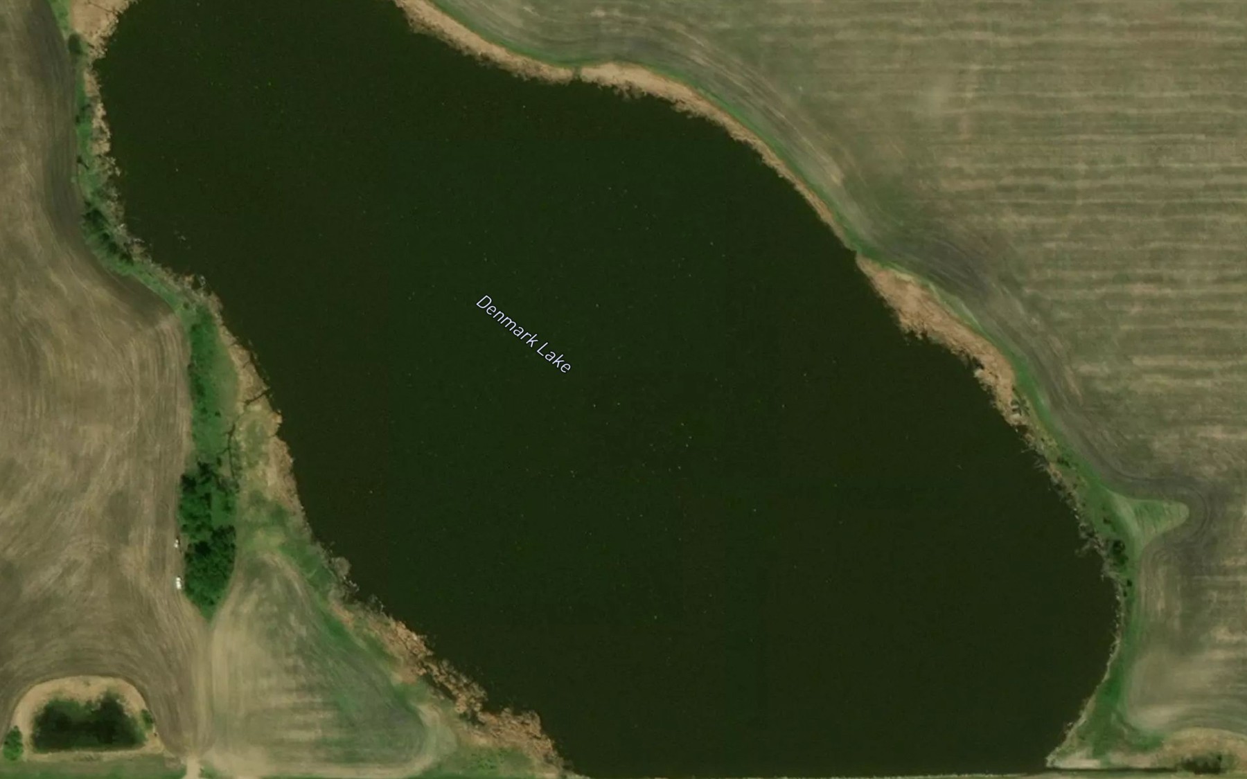 Satellite map of the Denmark Lake