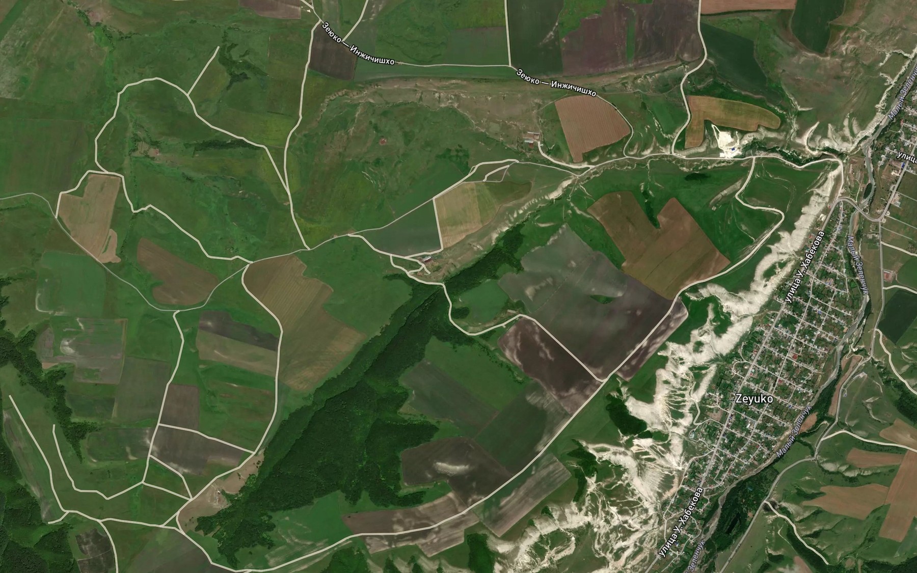 Satellite map of the Balka Zeyuko