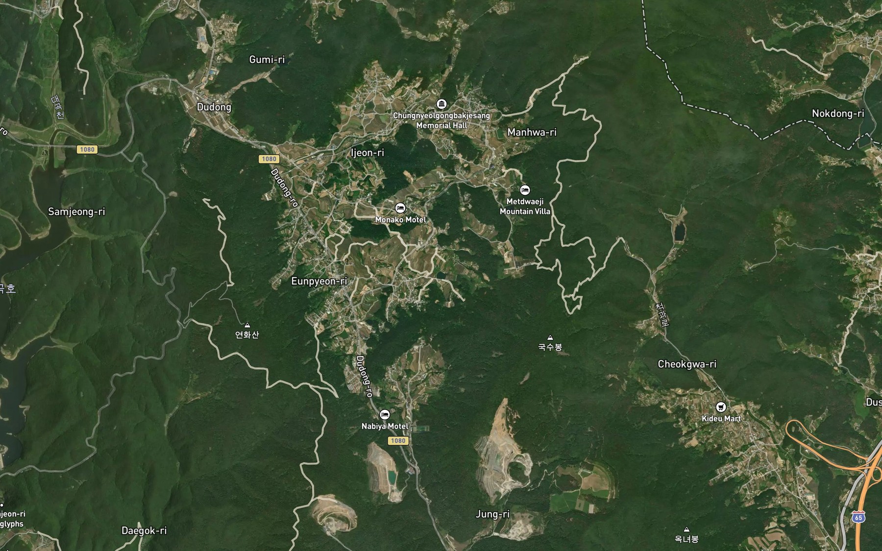 Satellite map of the Dokgolmot