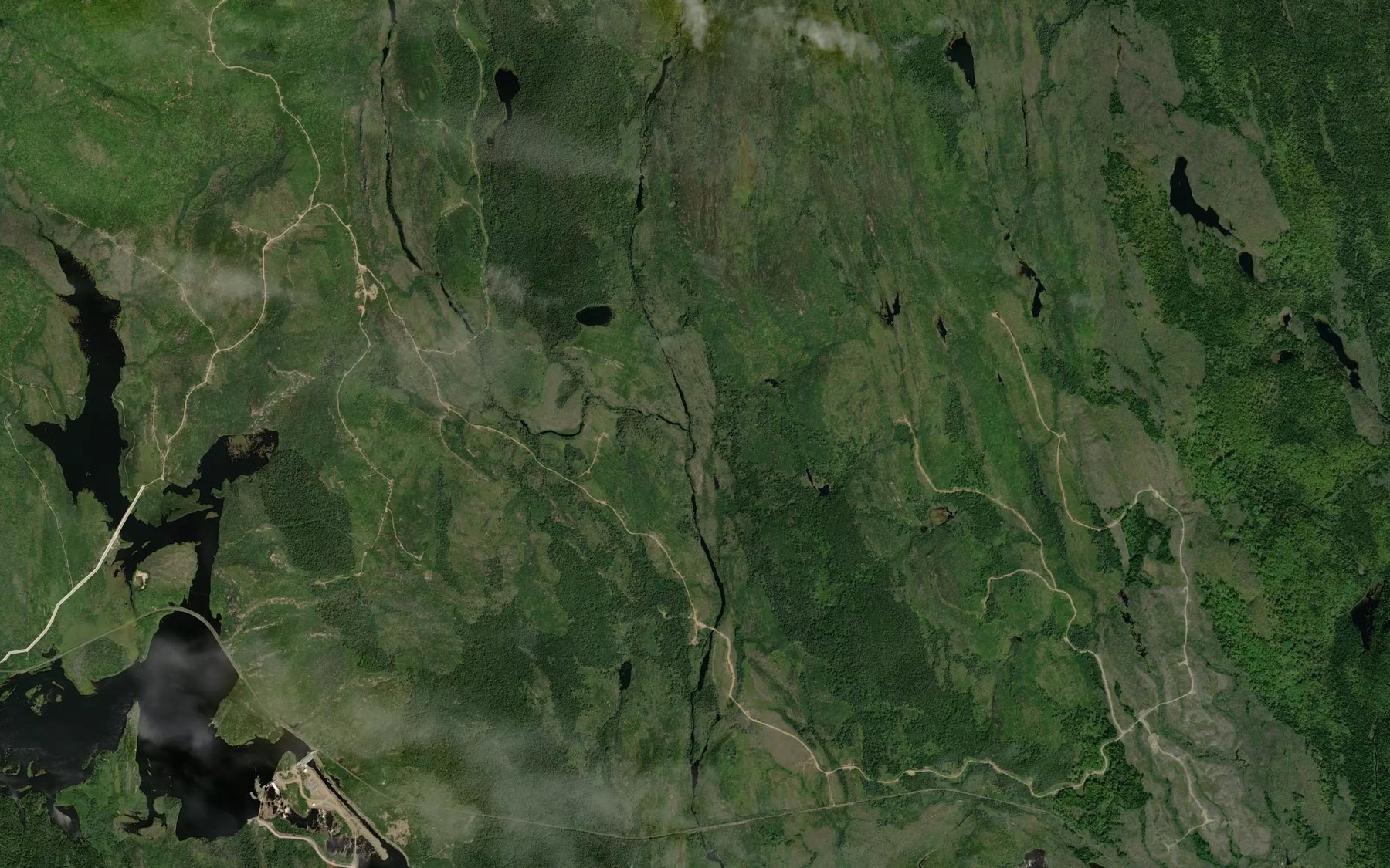 Satellite map of the Ruisseau Standish